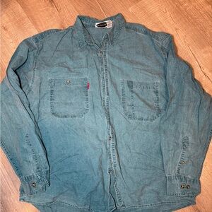 (SOLD) Bugle Boy Blue Denim Shirt Jacket